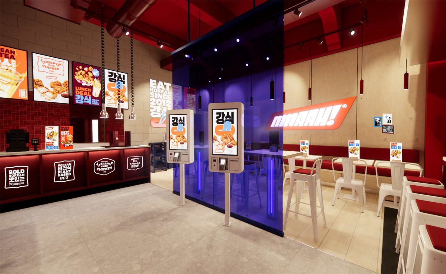 Mmaah Korean Street Food Store Interior
